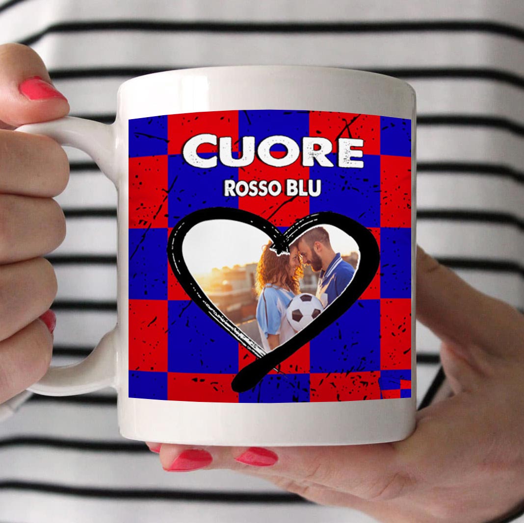 tazza bianca con grafica del tifoso scegli la grafica della squadra di calcio preferita e la personalizzi con foto scritte o immagini