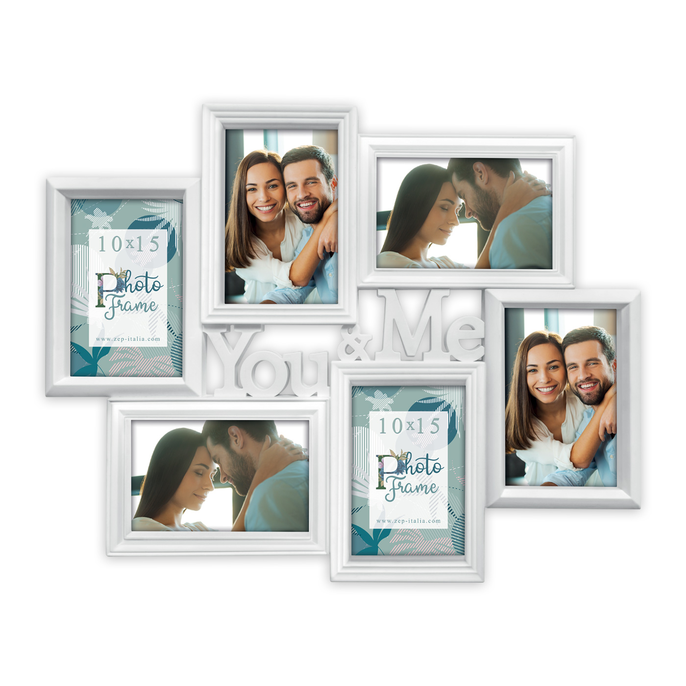 Cornice San Valentino C Multipla love con sei foto Omaggio personalizzate
