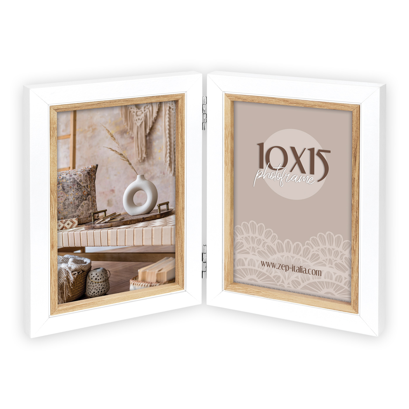 Cornice Doppia Porta foto Multi con due Foto Omaggio Personalizzate