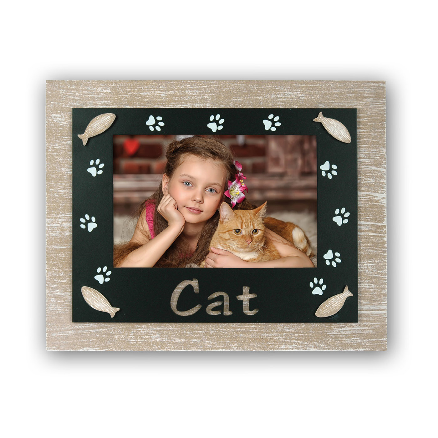 Cornice GATTO Amici e Parenti con foto personalizzata FOTOSUCESARE
