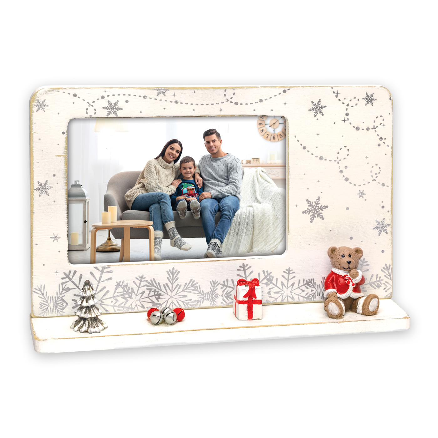 Cornice Portafoto Natalizio M con foto Omaggio Personalizzata