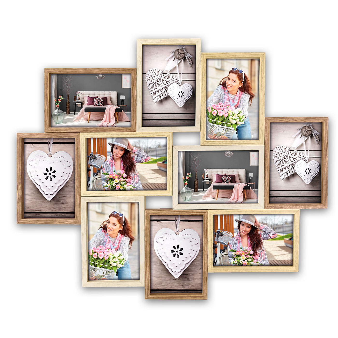 Cornice Multi Frame con dieci Foto Omaggio Personalizzate