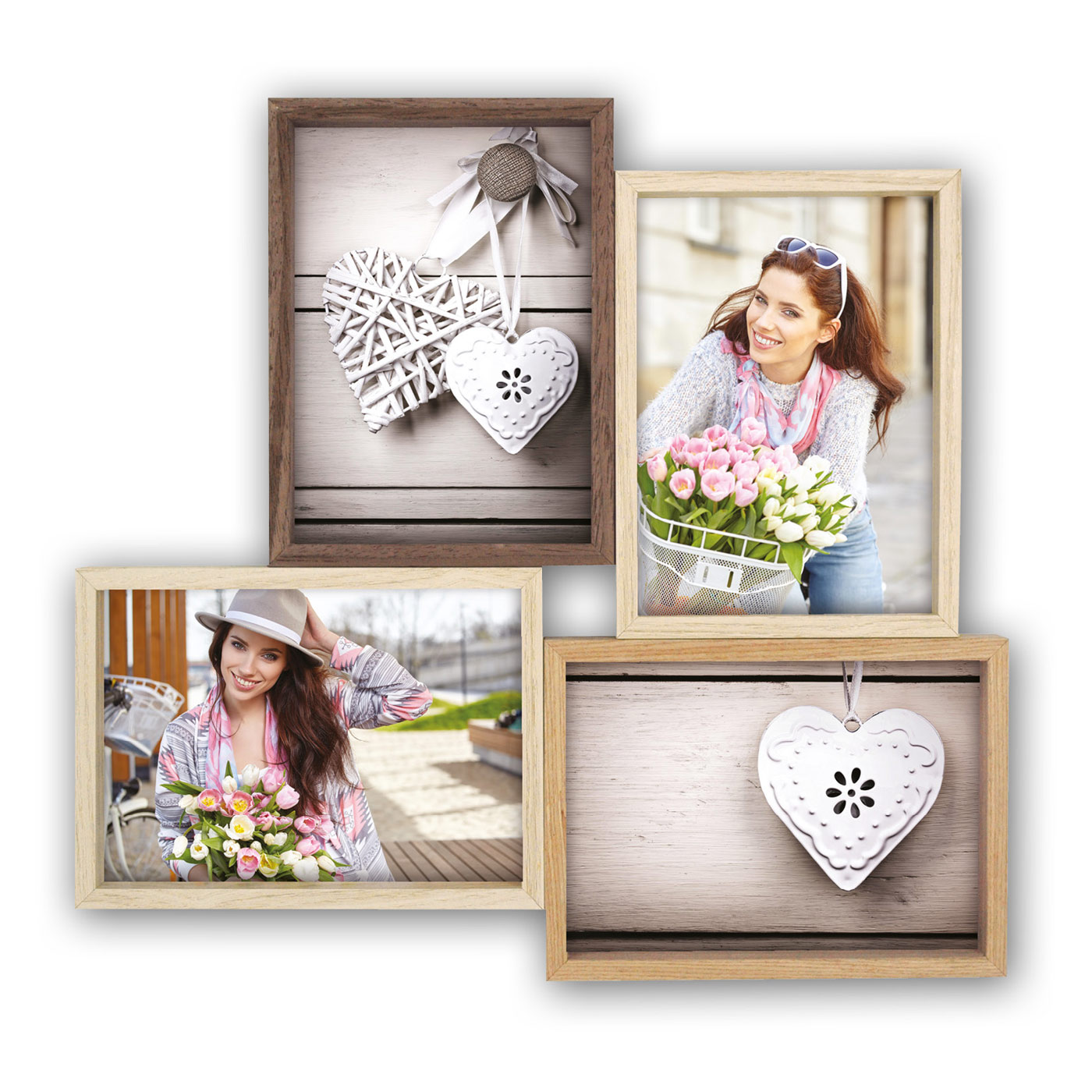 Cornice Multi con quattro Foto Omaggio Personalizzate FOTOSUMONTREAUX 4Q