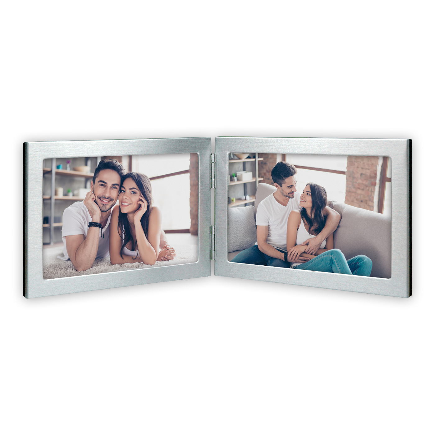 Cornice Moderna Silver Multi Foto Personalizzate FOTOSUNICK
