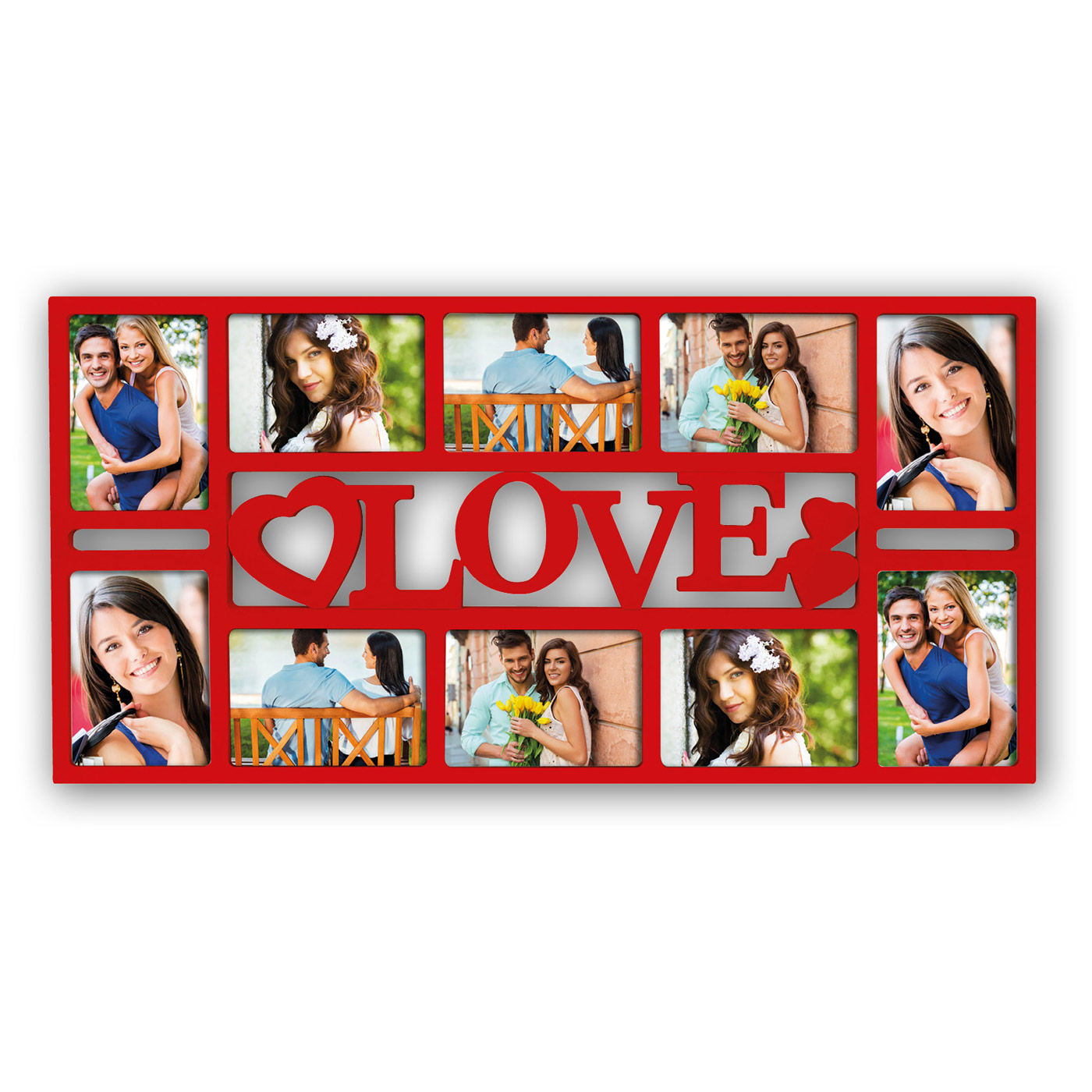 Cornice San Valentino Multipla Love con dieci foto Omaggio personalizzate