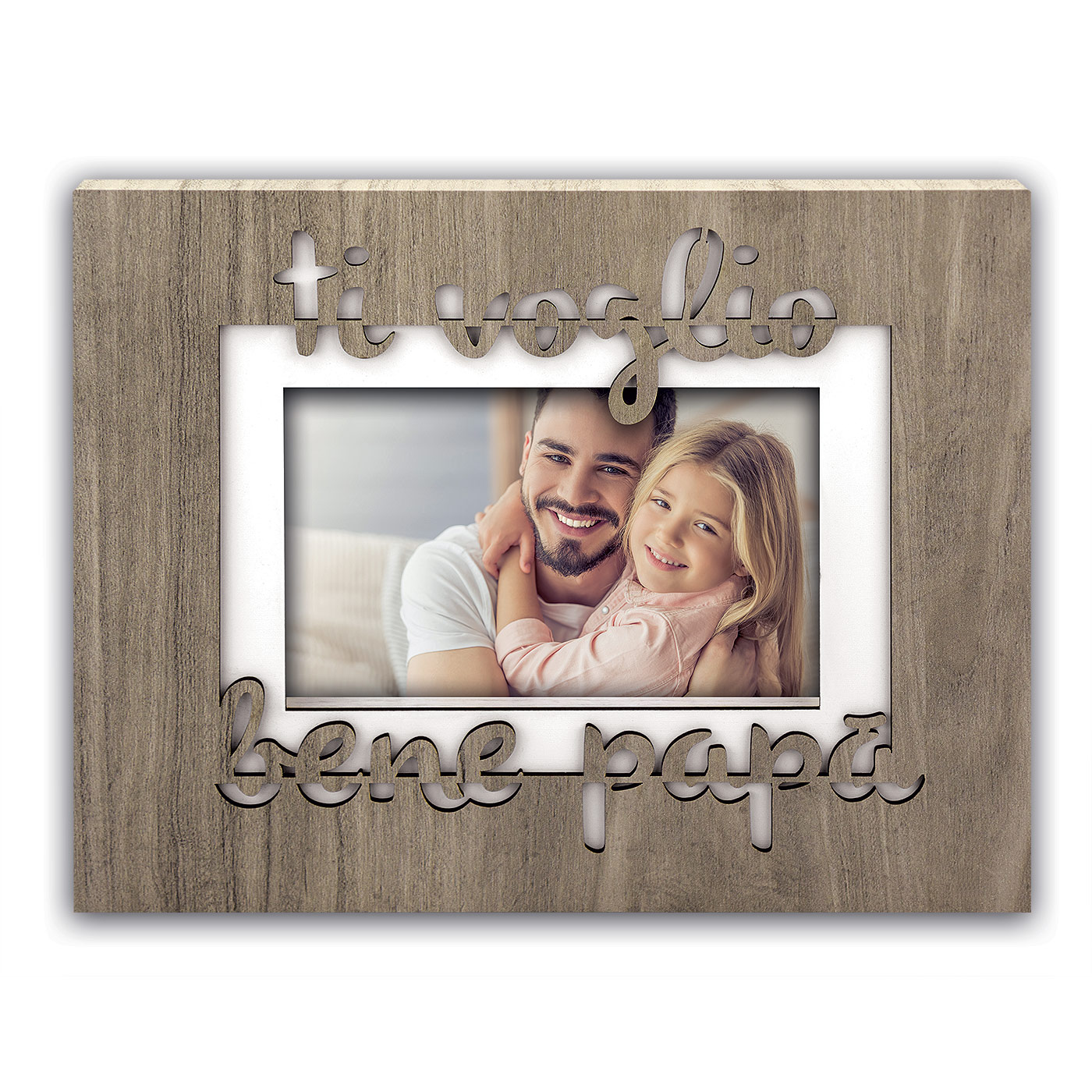 Cornice Papà E con foto Omaggio personalizzata