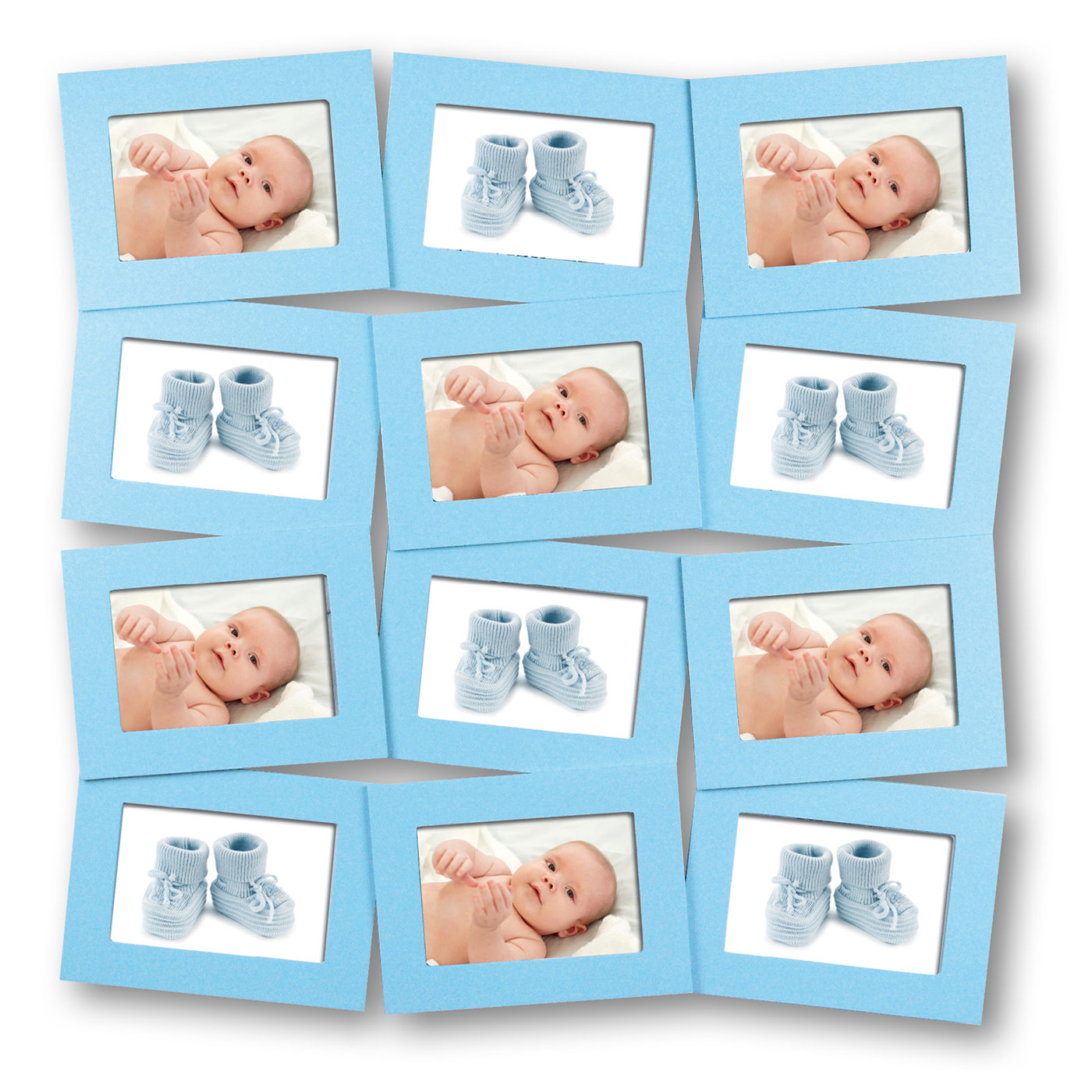Cornice Baby Multi con dodici foto Omaggio personalizzate FOTOSUTRENTO