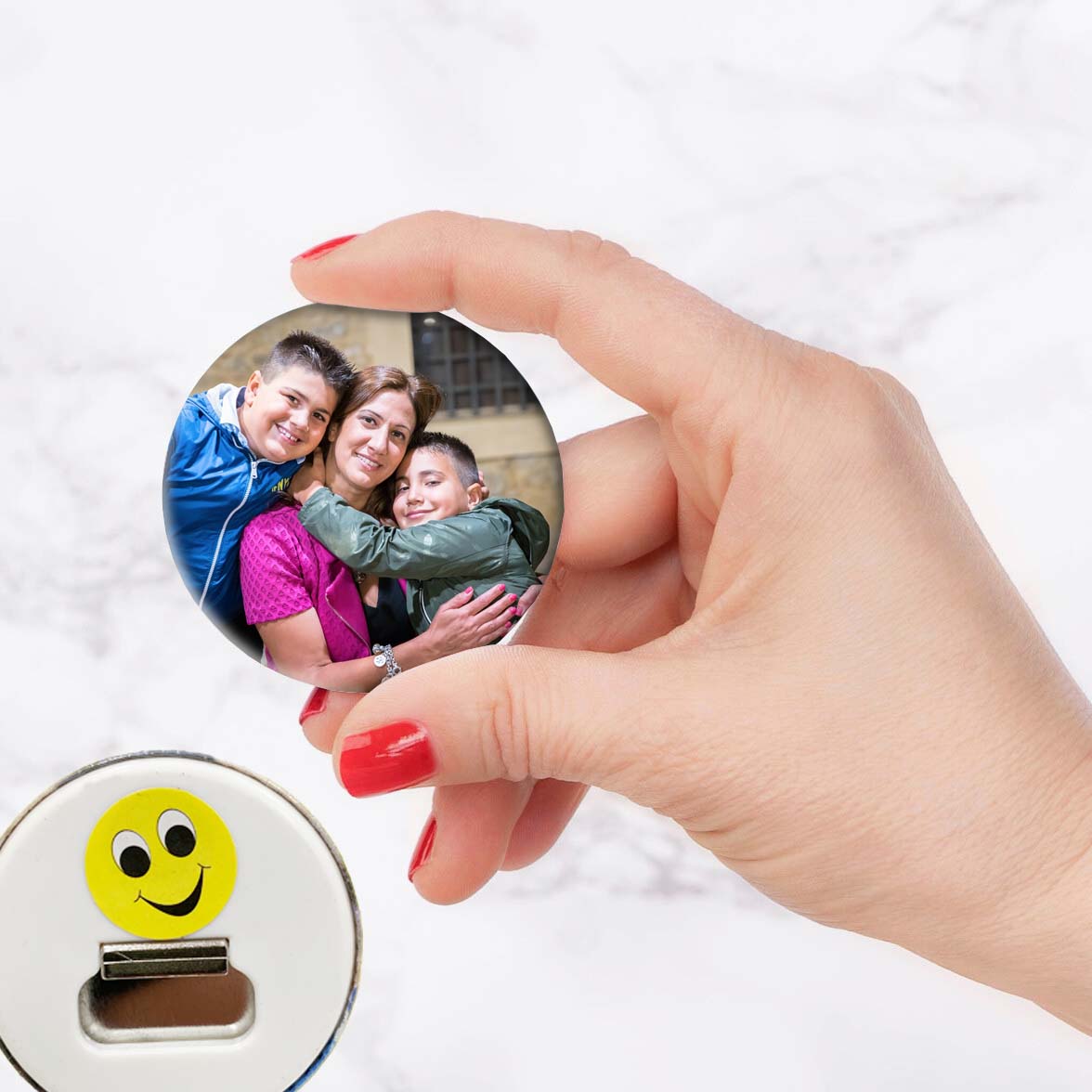 Calamita Apribottiglie Rotonda da 58mm Personalizzato