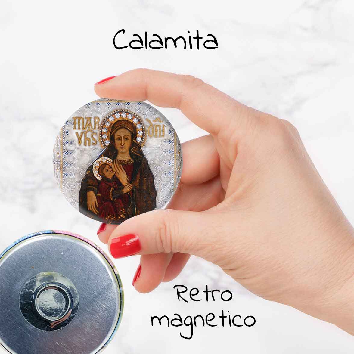 Calamita Rotonda Alluminio Madonna di Capocolonna