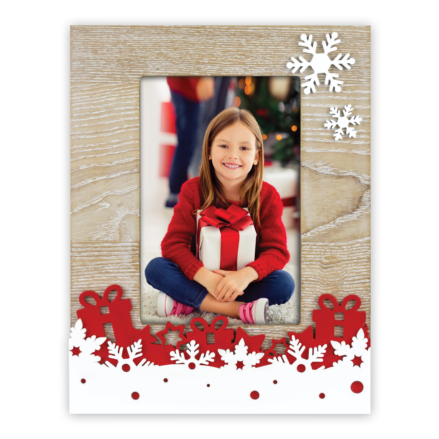 Cornice Portafoto Natalizio R con foto Omaggio Personalizzata