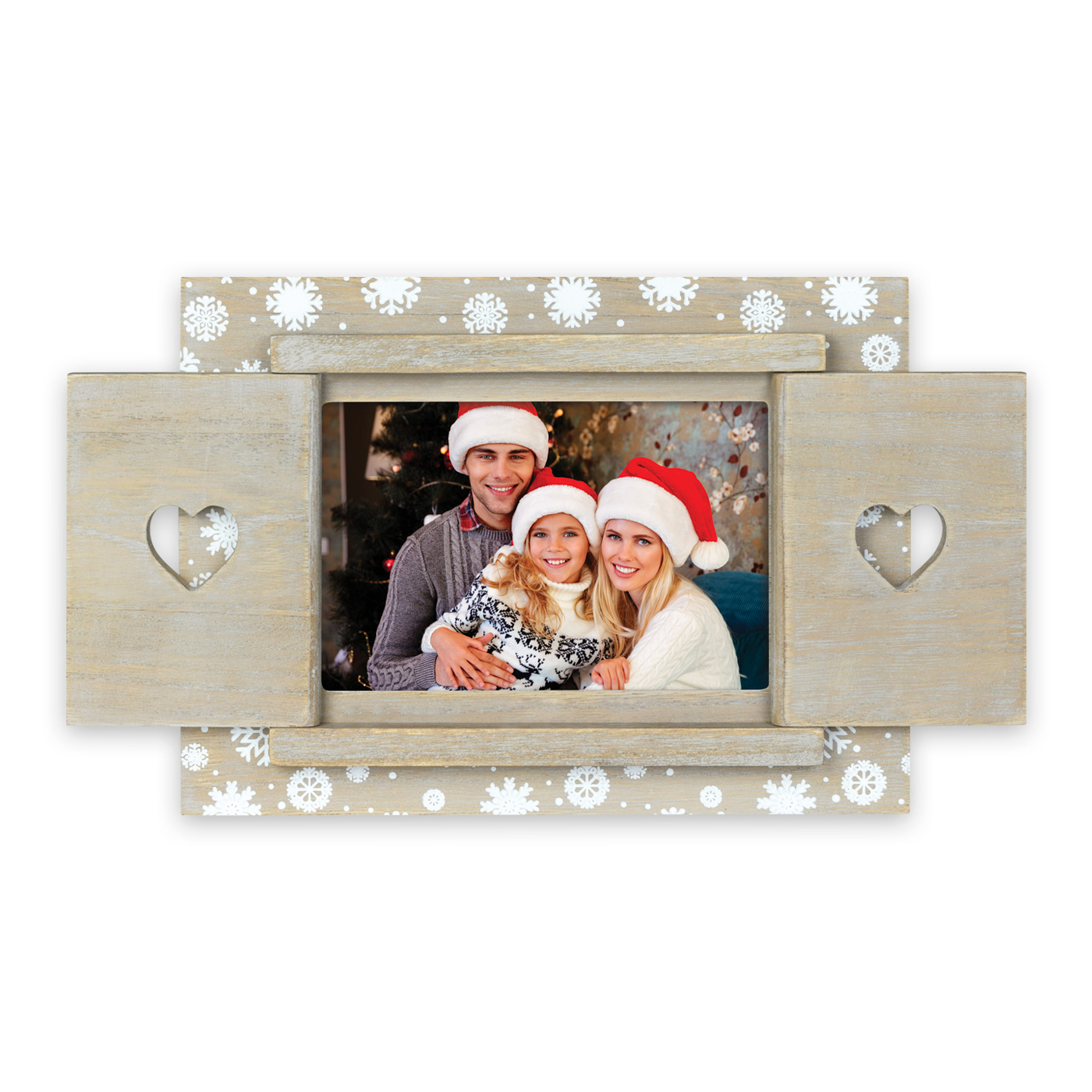 Cornice Portafoto Natalizio B con foto Omaggio Personalizzata