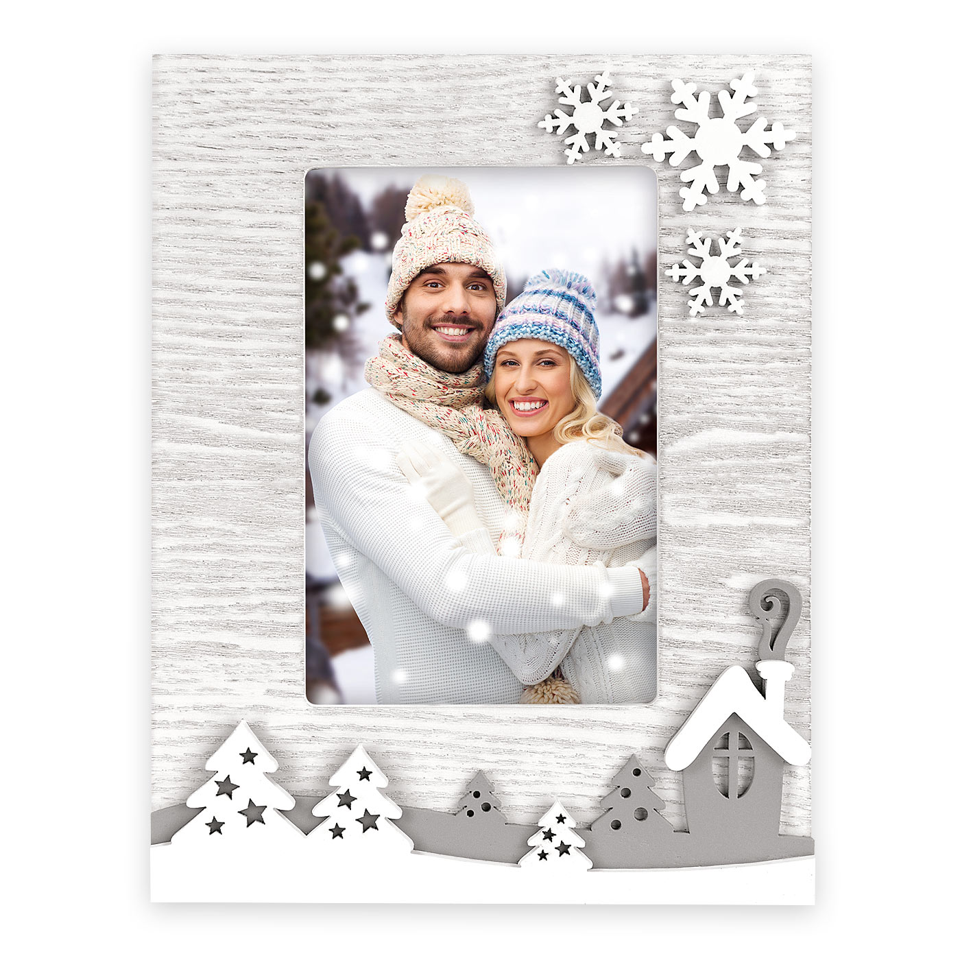 Cornice Portafoto Natalizio Q con foto Omaggio Personalizzata