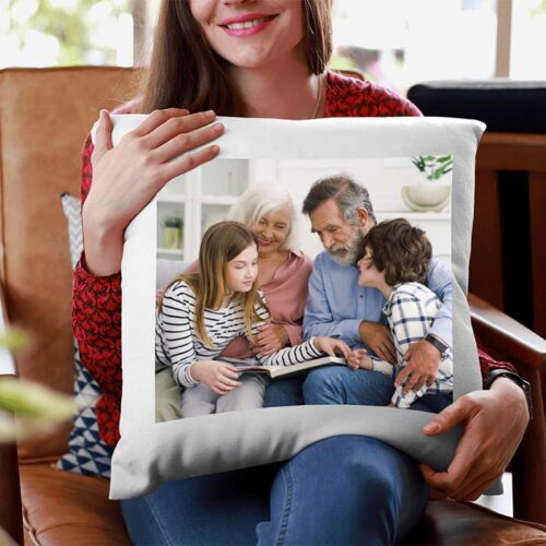 Foto su Cuscino Nonni Quadrato Personalizzato