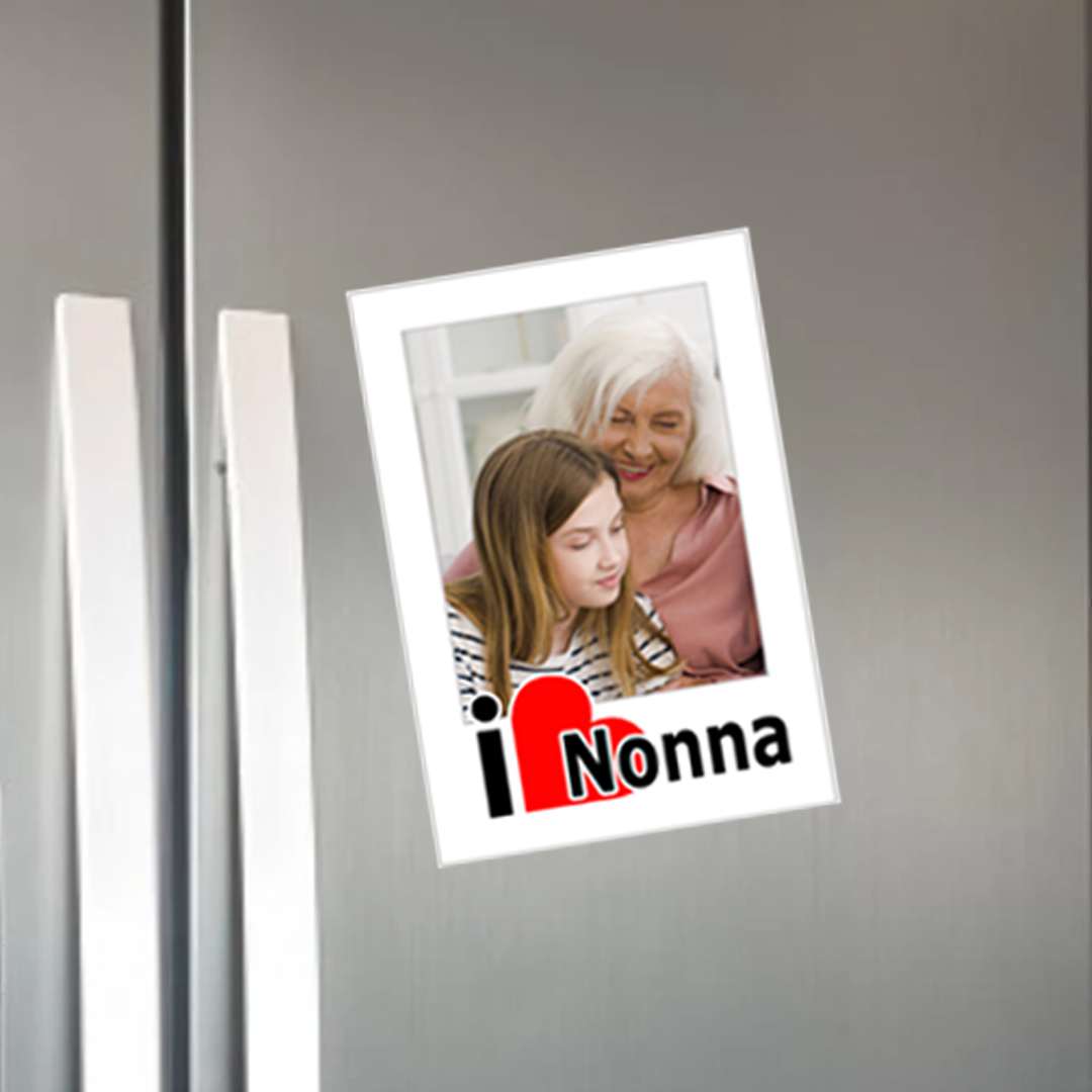 Calamita Magnete Nonna Polaroid Personalizzata