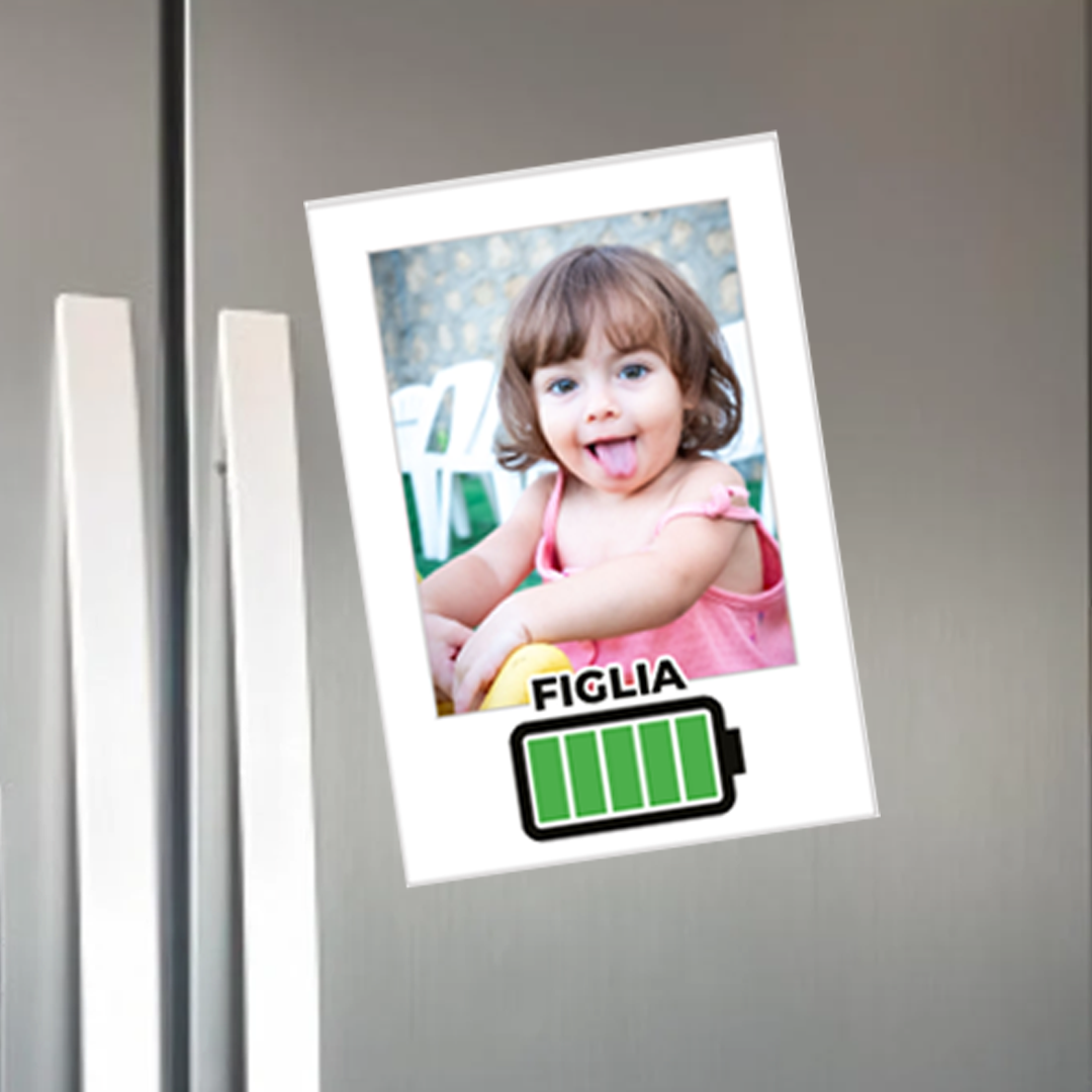 Calamita Magnete Figlia Energia Polaroid Personalizzata