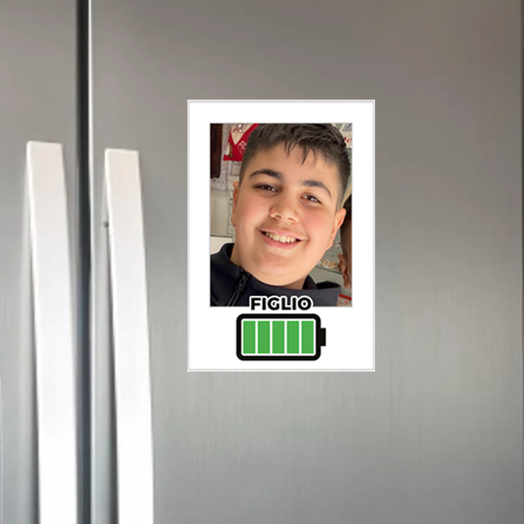 Calamita Magnete Figlio Energia Polaroid Personalizzata