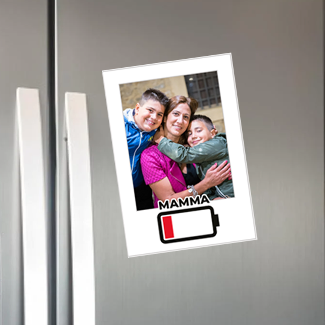 Calamita Magnete Mamma Energia Polaroid Personalizzata