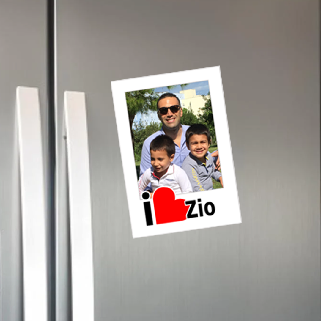 Calamita Magnete Zio modello Polaroid Personalizzata