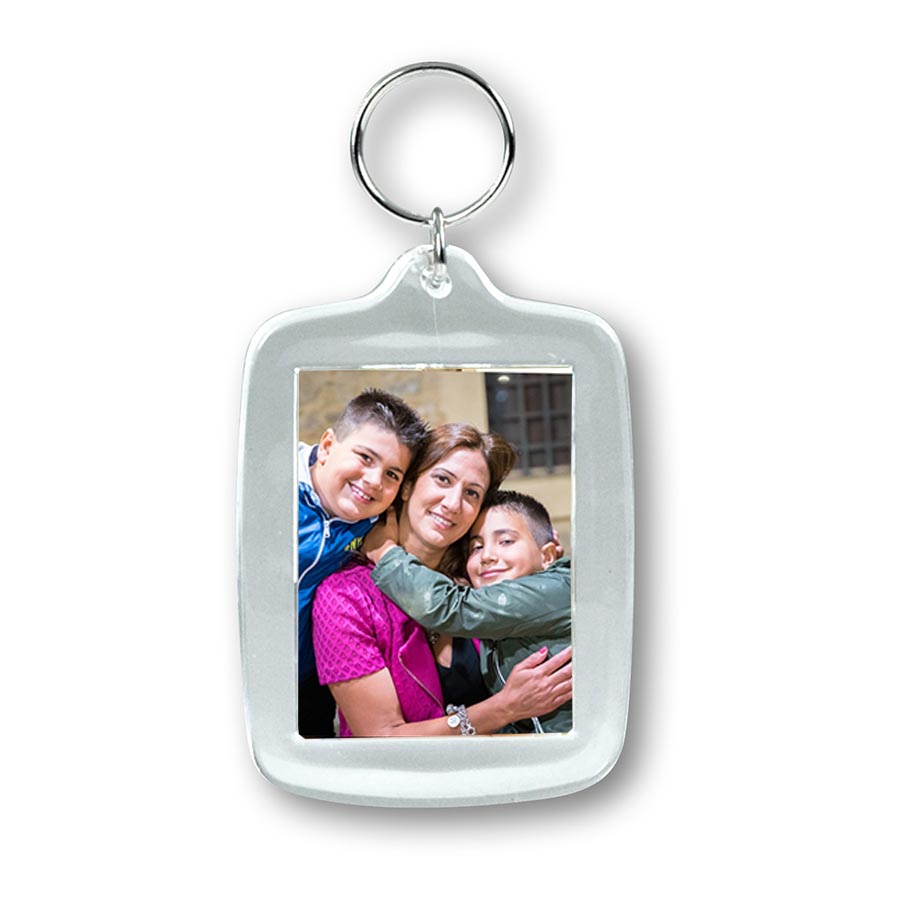 Portachiavi Mamma Rettangolare due foto Personalizzato