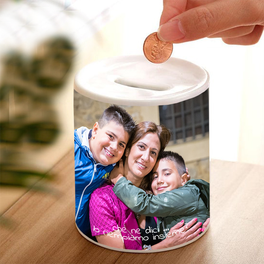 Salvadanaio Mamma Personalizzato con Foto