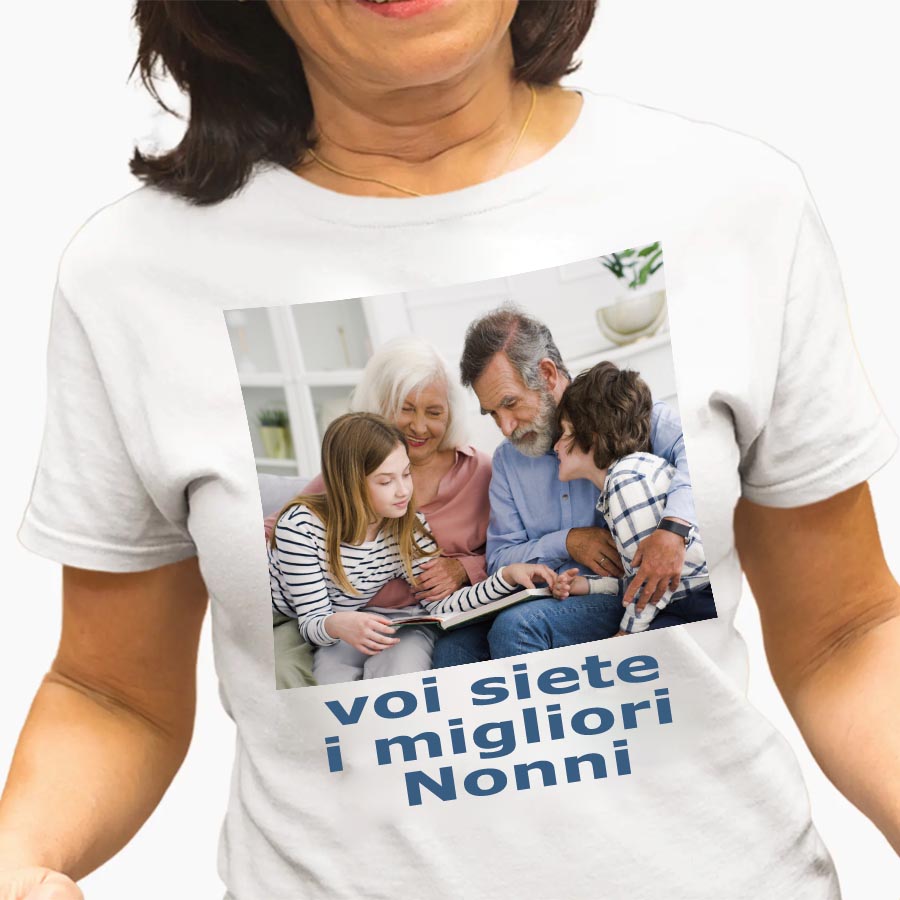 Foto su T-Shirt Nonni Personalizzata