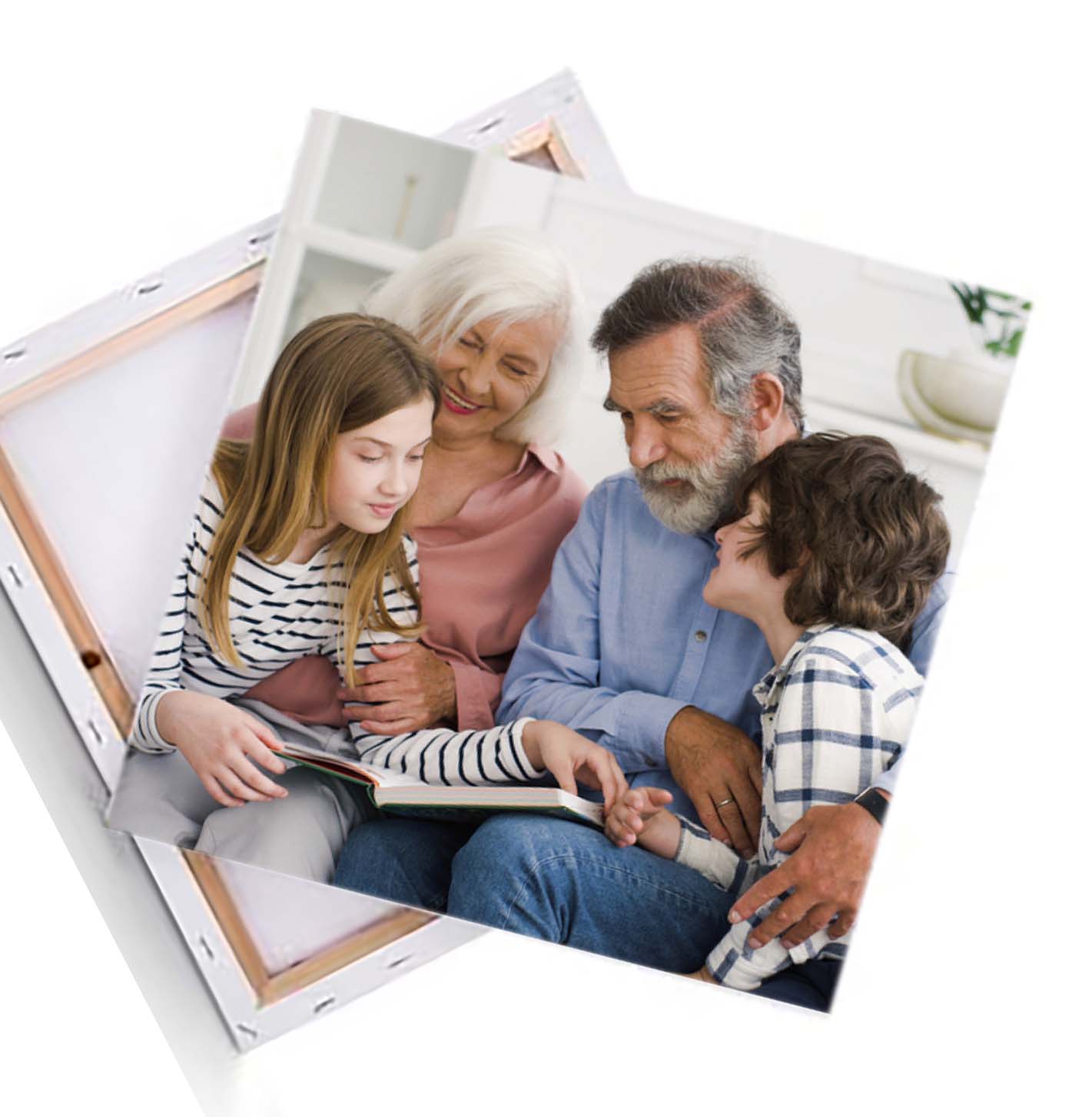 Stampa Foto Su Tela Quadro Nonni 30x40