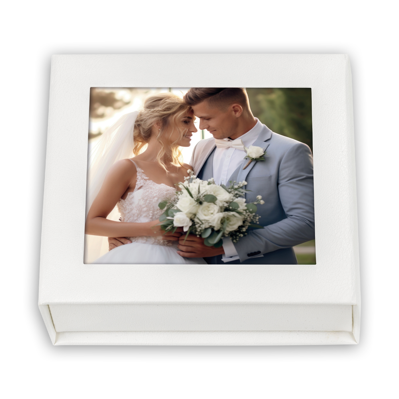 Box Cofanetto USB Wedding White con foto Personalizzata