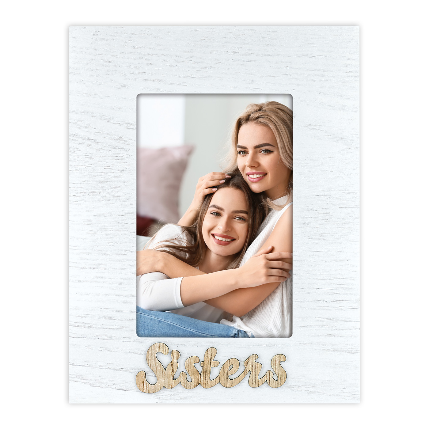 Cornice Sister Sorella Verticale con Foto Personalizzata