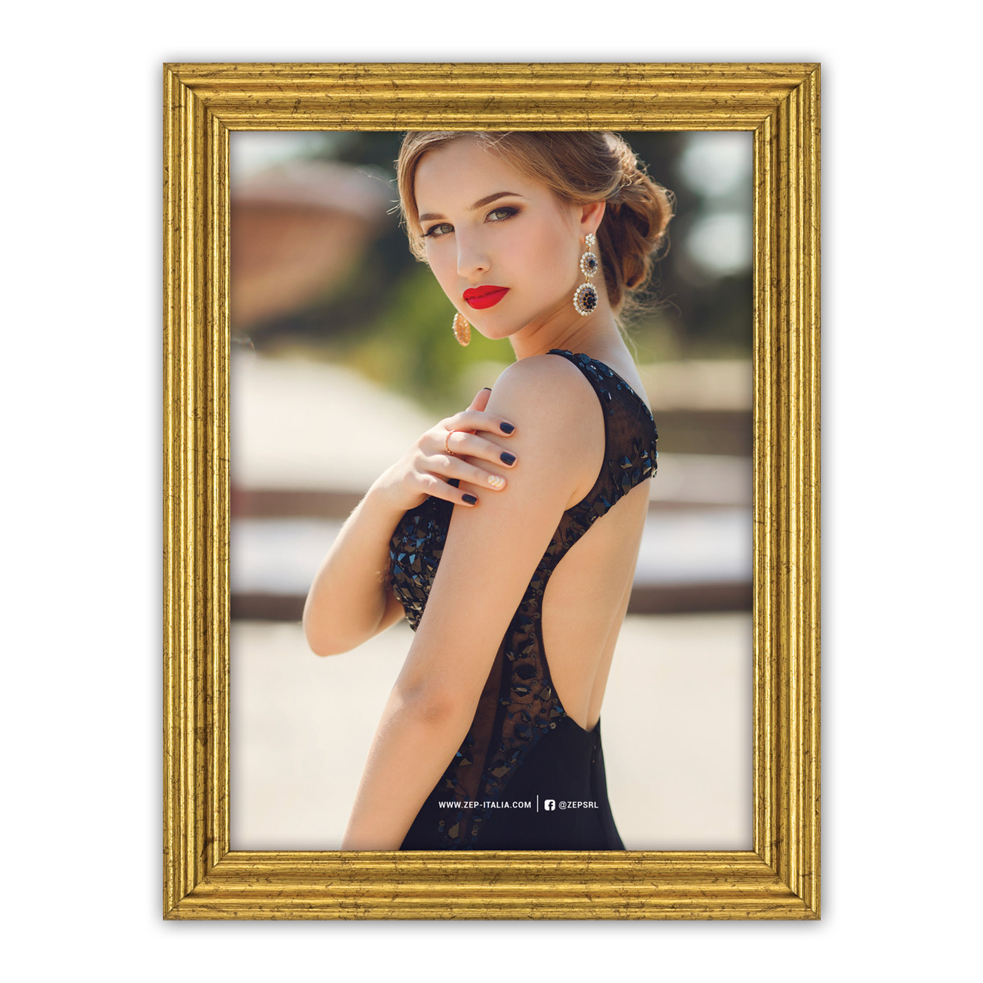 Cornice Classica Oro con Foto Omaggio Personalizzata
